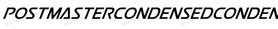 PostmasterCondensedCondensed-dYKV字体转换