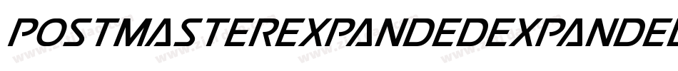 PostmasterExpandedExpanded-PeOd字体转换