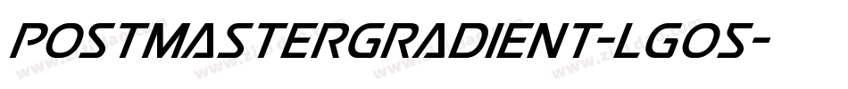 PostmasterGradient-LgO5字体转换