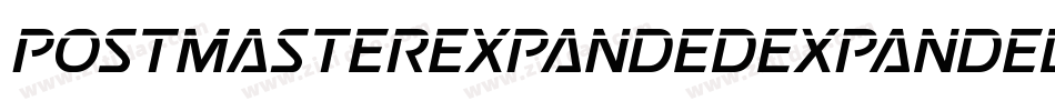 PostmasterExpandedExpanded-PeOd字体转换