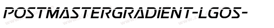 PostmasterGradient-LgO5字体转换