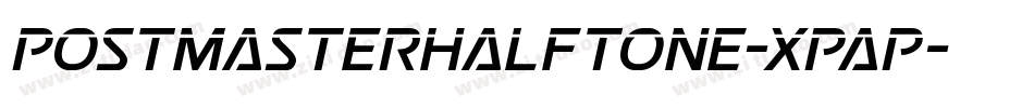 PostmasterHalftone-XpAP字体转换