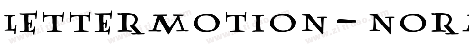 LetterMotion-Normal-Italic字体转换