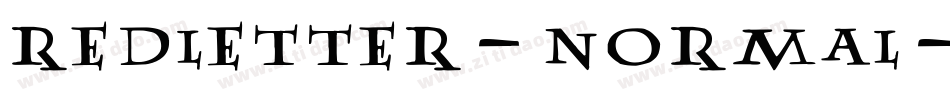 RedLetter-Normal字体转换