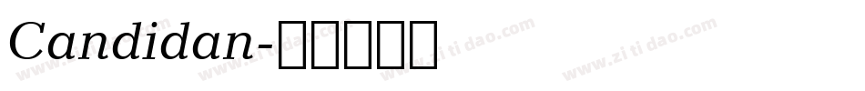 Candidan字体转换