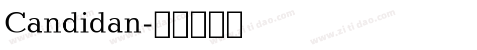 Candidan字体转换