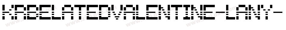 KrBelatedValentine-LAny字体转换