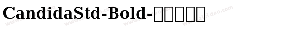 CandidaStd-Bold字体转换