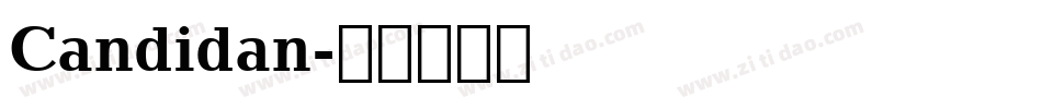 Candidan字体转换