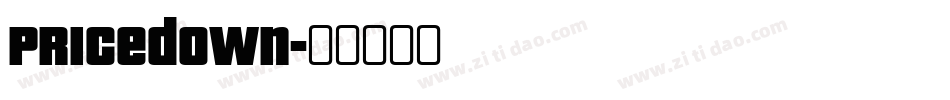 Pricedown字体转换