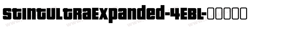 StintUltraExpanded-4EBl字体转换