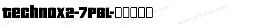 Technox2-7PBl字体转换
