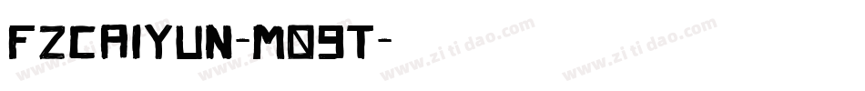 FZCaiYun-M09T字体转换