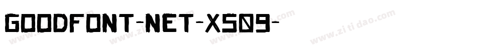 GoodfonT-NET-XS09字体转换