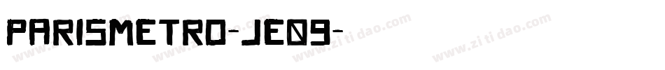 Parismetro-jE09字体转换