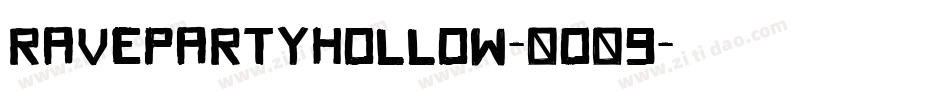 RavepartyHollow-0O09字体转换
