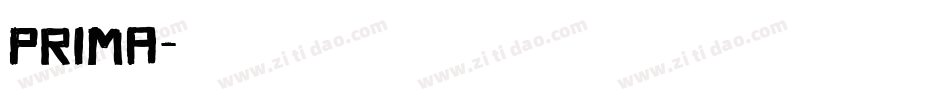 prima字体转换