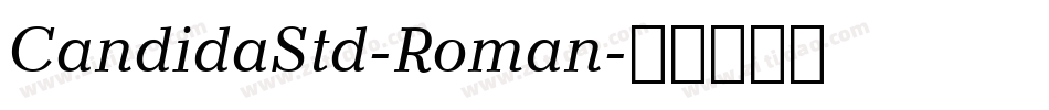 CandidaStd-Roman字体转换