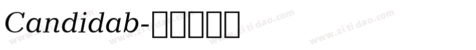 Candidab字体转换