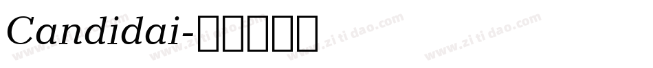 Candidai字体转换