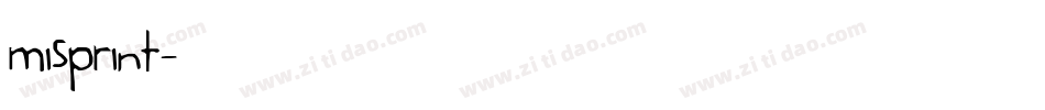 misprint字体转换