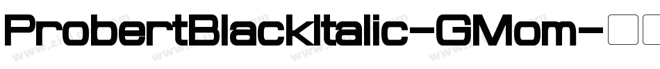 ProbertBlackItalic-GMom字体转换