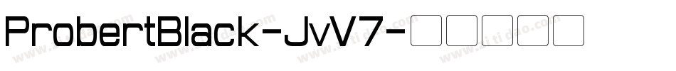 ProbertBlack-JvV7字体转换