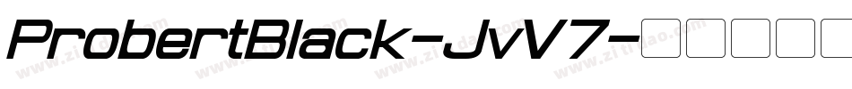 ProbertBlack-JvV7字体转换