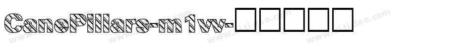 CanePillars-m1vv字体转换