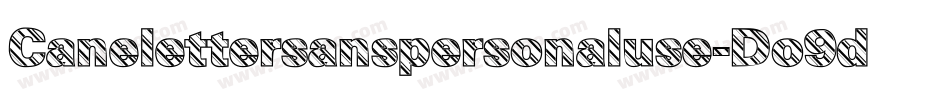 Canelettersanspersonaluse-Do9d字体转换