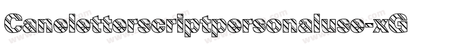 Caneletterscriptpersonaluse-xGz8字体转换