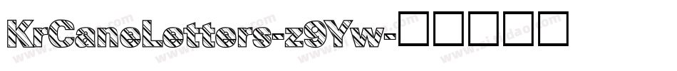 KrCaneLetters-z9Yw字体转换