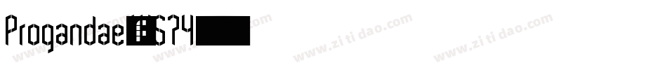 Progandae-W574字体转换