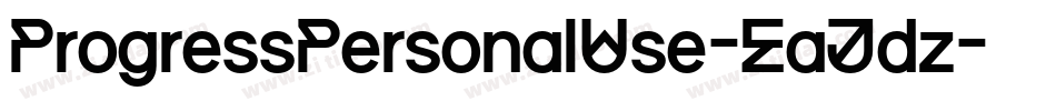 ProgressPersonalUse-EaJdz字体转换
