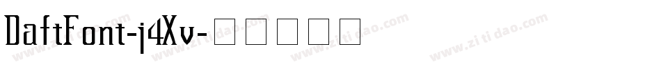 DaftFont-j4Xv字体转换