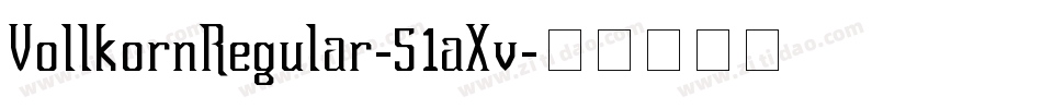 VollkornRegular-51aXv字体转换