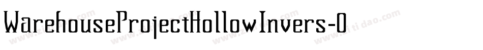 WarehouseProjectHollowInvers-0WO2X字体转换