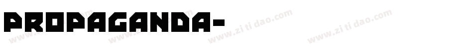 Propaganda字体转换