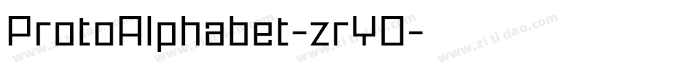 ProtoAlphabet-zrY0字体转换