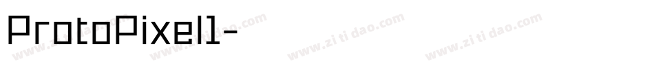 ProtoPixel1字体转换