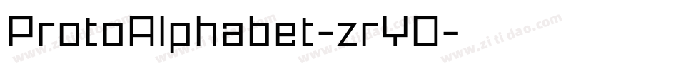 ProtoAlphabet-zrY0字体转换