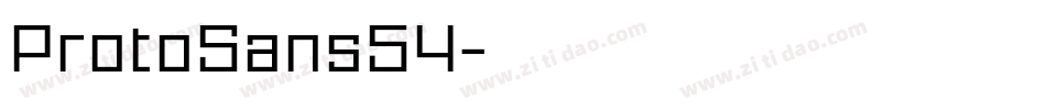 ProtoSans54字体转换
