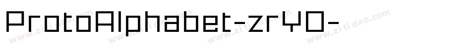 ProtoAlphabet-zrY0字体转换