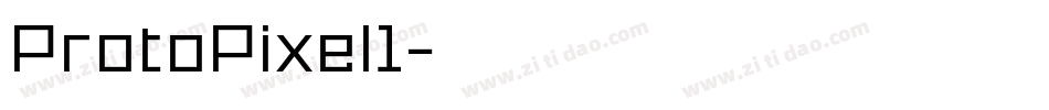 ProtoPixel1字体转换