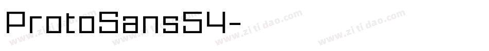 ProtoSans54字体转换