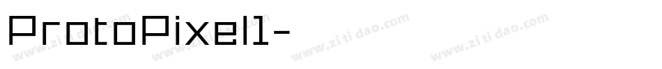 ProtoPixel1字体转换