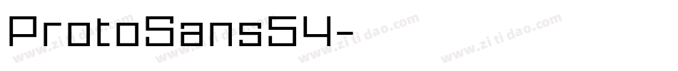 ProtoSans54字体转换