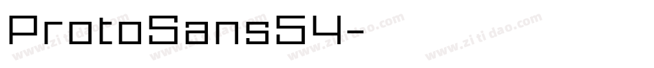 ProtoSans54字体转换