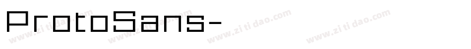 ProtoSans字体转换