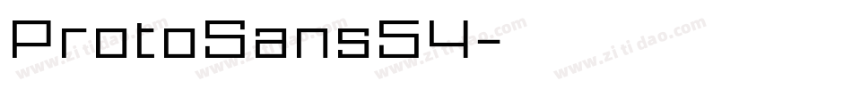 ProtoSans54字体转换